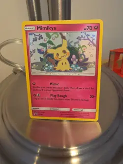 Mimikyu Sun & Moon Black Star Promo SM163 Holo Pokemon TCG Card LP EX - Image 1