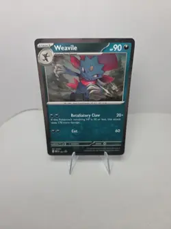 Pokemon TCG: Phantasmal Flames - Weavile MEP 021 Black Star Promo Card - NM - Image 1