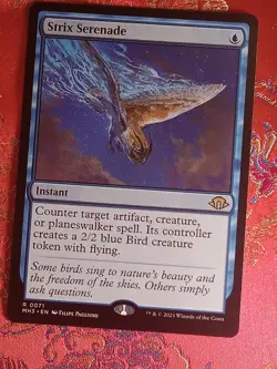 Strix Serenade Modern Horizons 3 Magic The Gathering MTG Blue instant spell card - Image 1