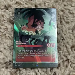 Scar - Heartless Hunter (Store Championship) 14 Disney Lorcana Promo Cards Holo - Image 1