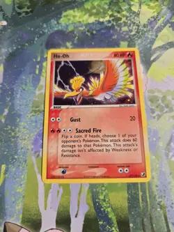 NM- Pokemon TCG Ho-Oh Unseen Forces 27/115 Holo Rare Card - Image 1