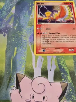 NM- Pokemon TCG Ho-Oh Unseen Forces 27/115 Holo Rare Card - Image 3