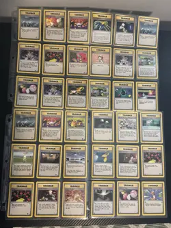 Vintage Pokemon Trainer Cards Lot - 229 Gym Heroes - Mixed Vintage Trainers - Image 4