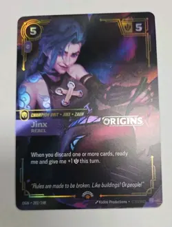 Jinx League of Legends Riftbound Origin Stamped Promo Card - Image 1