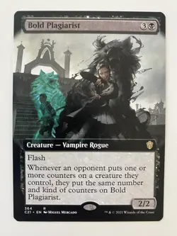 Bold Plagiarist *Non-Foil* EXT ART Strixhaven MTG NM/MT C21 Combined Ship - Image 1