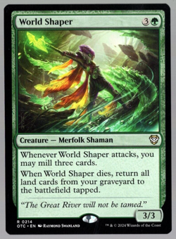 World Shaper 0214 Non Foil Rare Outlaws of Thunder Junction MTG NM - Image 1