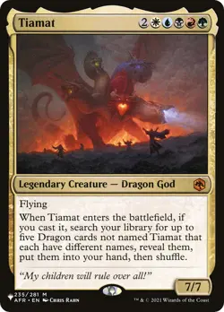 MTG Tiamat - 235/281 / English / Near Mint - Image 1