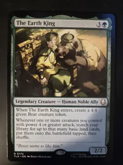 The Earth King NM Avatar: The Last Airbender MTG FREE SHIPPING - Image 1