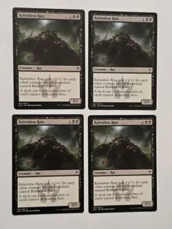 4x Relentless Rats - Masters 25 - M25 - Near Mint - MTG - Image 1