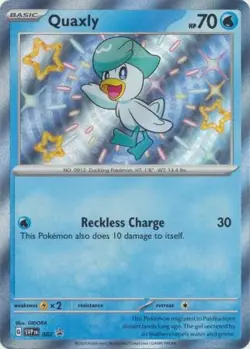 QUAXLY SVP082 SCARLET & VIOLET POKEMON PROMO (SHINY RARE, NM) - Image 1