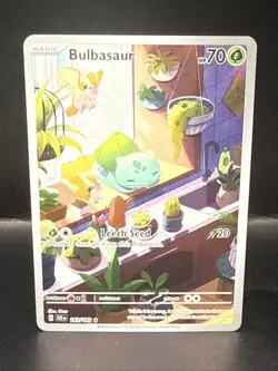 Pokemon TCG Bulbasaur 143/142 Sv07: Stellar Crown Holo Illustration Rare NM - Image 2
