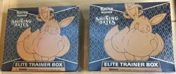 TWO BOXES Shining Fates Elite Trainer Box ETB Pokemon TCG - Image 1