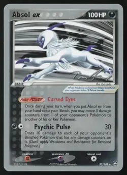 Pokemon Absol ex 92/108 Power Keepers World Championship 2007 Non-Holo (LP - HP) - Image 1