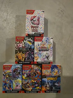 Pokemon TCG Booster Bundles Assortment: Prismatic, PAF, 151, MEG, JTG, SSP - Image 1