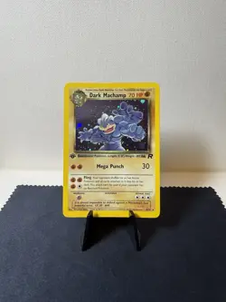 Pokemon TCG: 2000 Team Rocket 1st Edition Dark Machamp 10/82 Holo Rare NM - Image 2