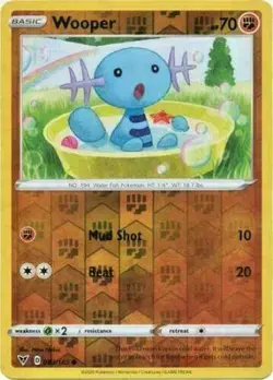 Wooper 083/185 S & S Vivid Voltage REVERSE HOLO PERFECT MINT! Pokemon - Image 1