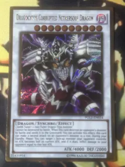 Yugioh: Dragocytos Corrupted Nethersoul Dragon - PGL2-EN014 - Gold Secret Unl NM - Image 1