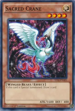 Sacred Crane - YS14-ENA05 - Common - 1st Edition - Lightly Played - Image 1