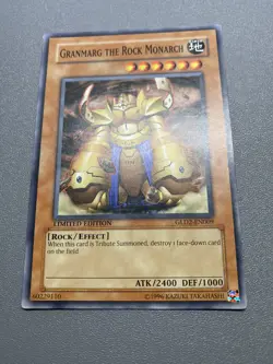 Yu-Gi-Oh! Granmarg The Rock Monarch Common Limited Edition GLD2-EN009 HP - Image 1