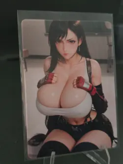 Tifa - Final Fantasy - double-sided card - WAIFU - ANIME - Goddess Story - Image 1