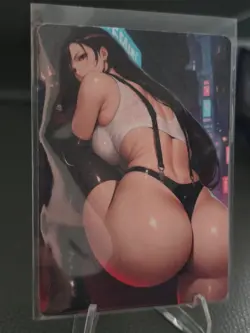 Tifa - Final Fantasy - double-sided card - WAIFU - ANIME - Goddess Story - Image 2