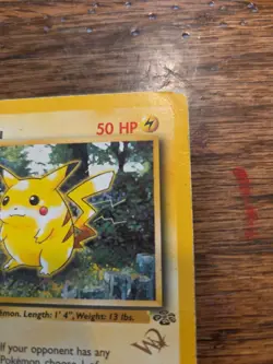 Pikachu Gold W Stamp 60/64 1st Edition Jungle Duelist Promo Pokemon Card WOTC - Image 4