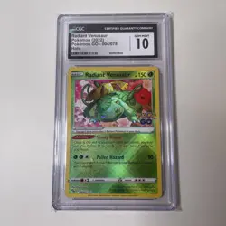 Pokemon Go Radiant Venusaur Holo Card 004/078 CGC 10 Gem Mint - Image 1