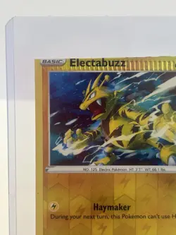 Electabuzz 44/163 Reverse Holo Crimp Error/Miscut | Battle Styles | Pokemon Card - Image 3
