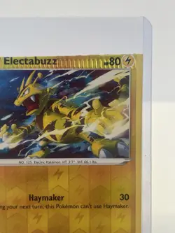 Electabuzz 44/163 Reverse Holo Crimp Error/Miscut | Battle Styles | Pokemon Card - Image 4