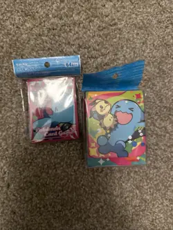 Pokemon Center Japan Card Sleeves & Deck Box Case Mimikyu Wobbuffet New - Image 1