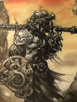 Dakkon Blackblade MTG Magic Card Playmat SIGNED Richard Kane Ferguson - Image 3
