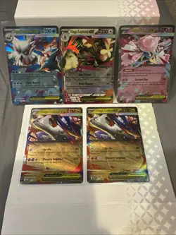 Pokemon Mega Evolution Double Rare EX Card Lot Of 5 Near Mint - Image 1