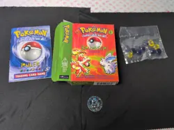 Pokemon TCG Base Brushfire Theme Deck 1999 EMPTY BOX With Accessories - No Cards - Image 1