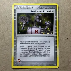 2004 Pokemon Team Rocket Returns Pow Hand Extension Trainer Card 85/109 - Image 1