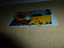 Mint Pokemon Carddass Satoshi Ash & Pikachu #110 Prism Vending Machine Card READ - Image 4