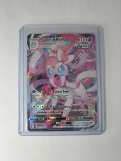 Sylveon VMAX 075/203 Evolving Skies Full Art Pokemon Card TCG NM - Image 1