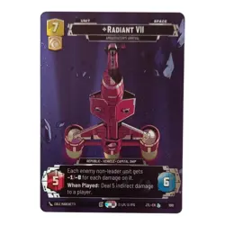 Star Wars Unlimited Jump to Lightspeed - Radiant VII - Prestige Foil Card #1045 - Image 1