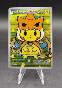 Mega Charizard Poncho Pikachu - GENERATION ONE After Skool Hobby - Fan Art Card - Image 1