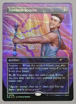 MTG Secret Lair Encyclopedia of Magic 0036 Isochron Scepter Halo Foil - Image 1