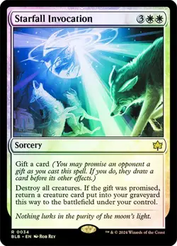 Magic The Gathering MTG STARFALL INVOCATION FOIL Bloomburrow NM Near Mint - Image 1