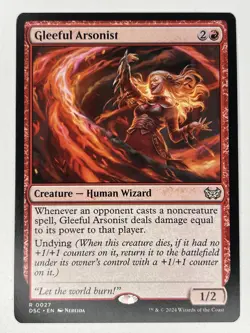 Gleeful Arsonist R Commander: Duskmourn: House of Horror 27 NM - Image 1