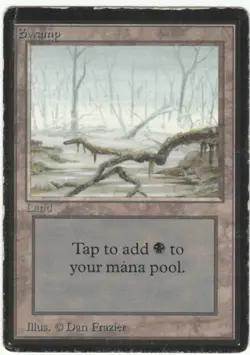 Beta MTG Swamp B Magic HP - Image 1