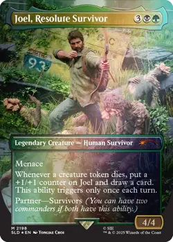 MTG Joel, Resolute Survivor - Foil - NM/Unplayed - The Last of Us Secret Lair - Image 1
