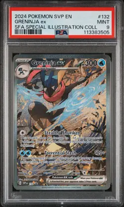 Greninja ex 132 Special Illustration Coll Pokemon Black Star Promo MINT PSA 9 - Image 1