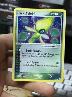 Dark Celebi 4/101 EX Hidden Legends 2004 Holo Rare Pokemon Card TCG - Image 3