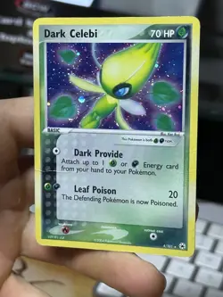 Dark Celebi 4/101 EX Hidden Legends 2004 Holo Rare Pokemon Card TCG - Image 4
