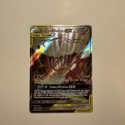 Pokemon TCG Espeon & Deoxys GX SM240 Black Star Promo Sun & Moon - Image 1