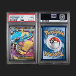 2025 POKEMON PFL EN MEGA SHARPEDO ex ULTRA RARE GEM MT PSA 10 LOW POP - Image 2