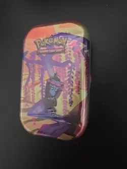 Pokemon Shrouded Fable Munkidori Mini Tin TCG Scarlet Violet Booster Pack Sealed - Image 2