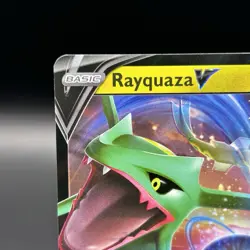 Rayquaza V 100/159 Crown Zenith (CRZ) Ultra Rare Full Art Holo Near Mint Pokemon - Image 3